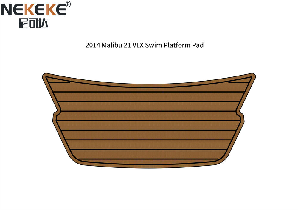 Tapis de pont en teck synthétique EVA pour bateau de wakeboard Malibu 21 VLX 2014