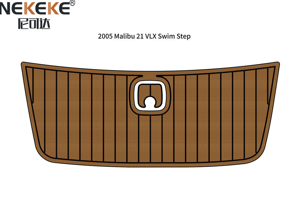 2005 Malibu 21 VLX Wakeboard Boot Badeplattform EVA Faux Teak Deck Matte Marine Bodenbelag Kit
