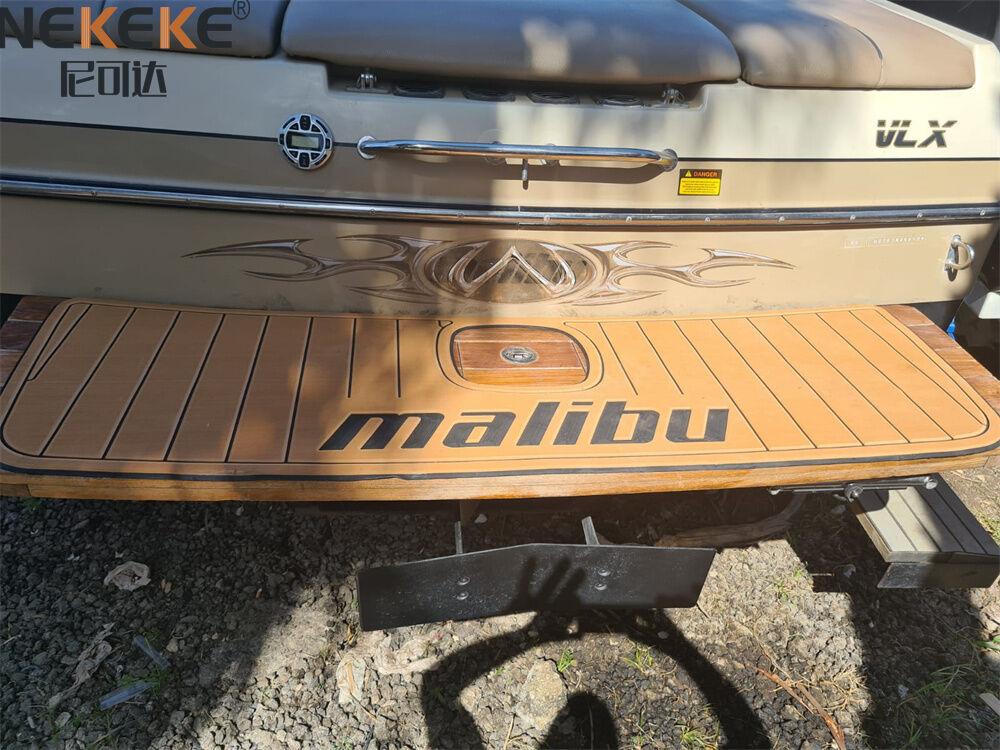 2005 Malibu 21 VLX Wakeboard Boot Badeplattform EVA Faux Teak Deck Matte Marine Bodenbelag Kit