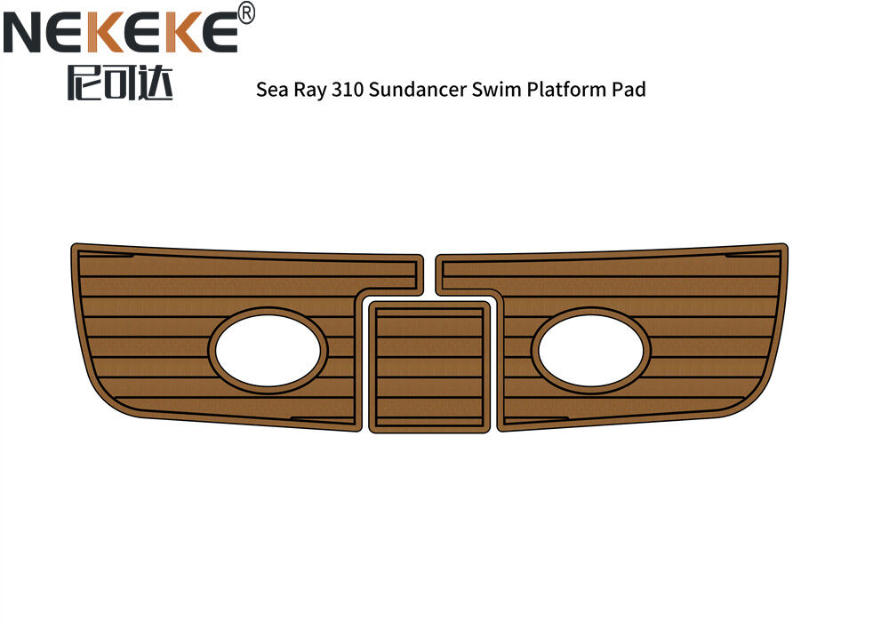 Sea Ray 310 Sundancer Cruiser Yacht Schwimmen Plattform EVA Faux Teak Deck Mat Marine Bodenbelag