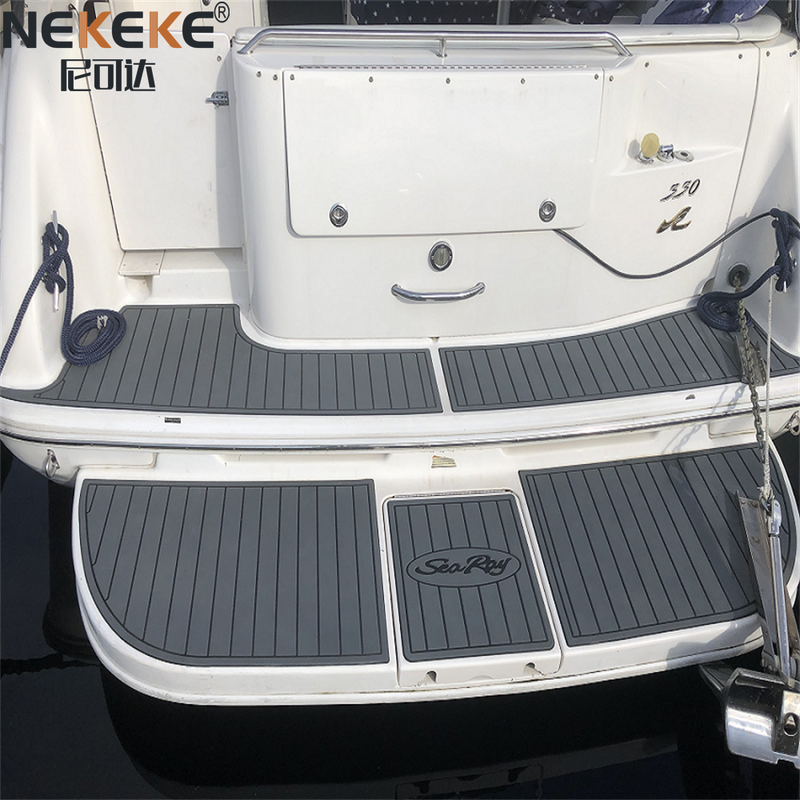 Sea Ray 310 Sundancer Cruiser Yacht Schwimmen Plattform EVA Faux Teak Deck Mat Marine Bodenbelag