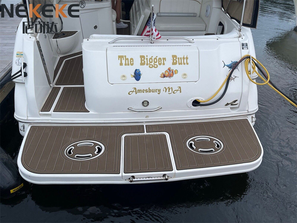 Sea Ray 310 Sundancer Cruiser Yacht Schwimmen Plattform EVA Faux Teak Deck Mat Marine Bodenbelag