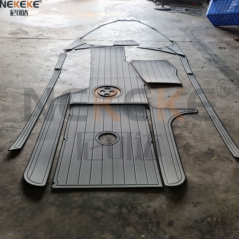 6mm Thickness 3000H UV Resistant Self-Adhesive Marine EVA Flooring Faux Teak Boat Deck Mat