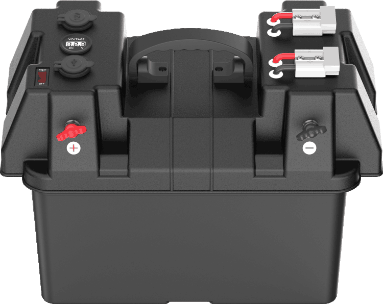 12V-24V Multi-function Automatic Battery Cases With Voltage Monitoring Output For Outdoor Electricity