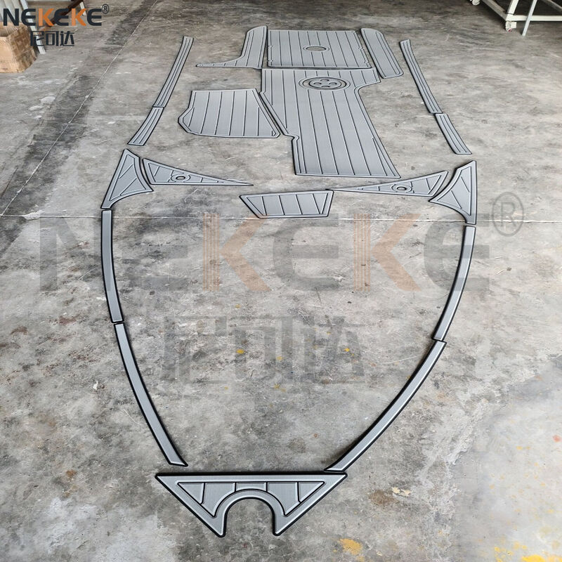 2010-2014 Malibu 21 VLX Cockpit Deck Mat 6mm EVA Faux Teak Marine Flooring Replacement Pad