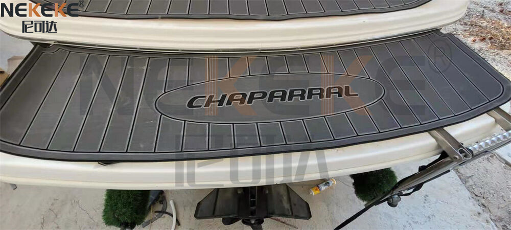 2005 Chaparral 180 SSI Swim Platform Deck Mat EVA Faux Teak Marine Flooring Replacement Pad