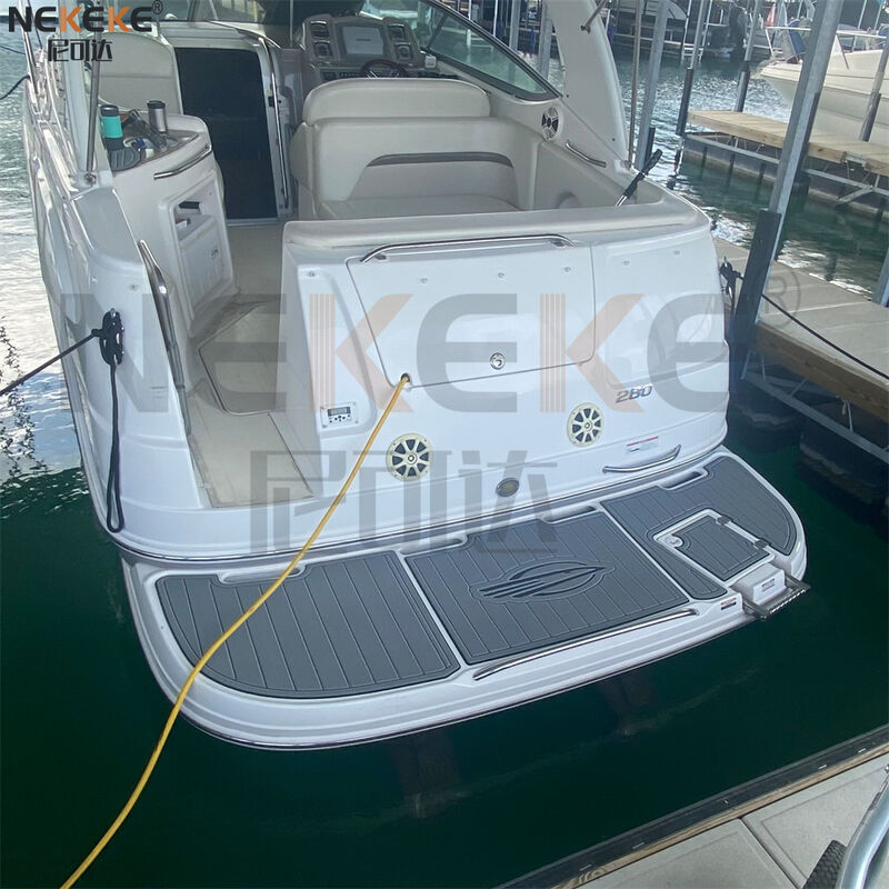 Chaparral Signature 240 2005 Swim Step Cockpit EVA Faux Teak Deck Mat Marine Flooring Pad