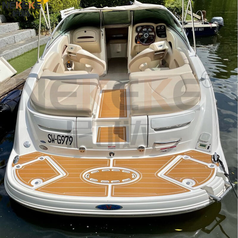 Chaparral Signature 240 2005 Swim Step Cockpit EVA Faux Teak Deck Mat Marine Flooring Pad
