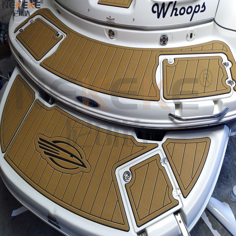 Chaparral Signature 240 2005 Swim Step Cockpit EVA Faux Teak Deck Mat Marine Flooring Pad
