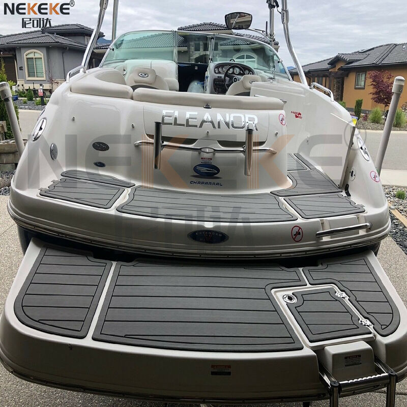 Chaparral Signature 240 2005 Swim Step Cockpit EVA Faux Teak Deck Mat Marine Flooring Pad