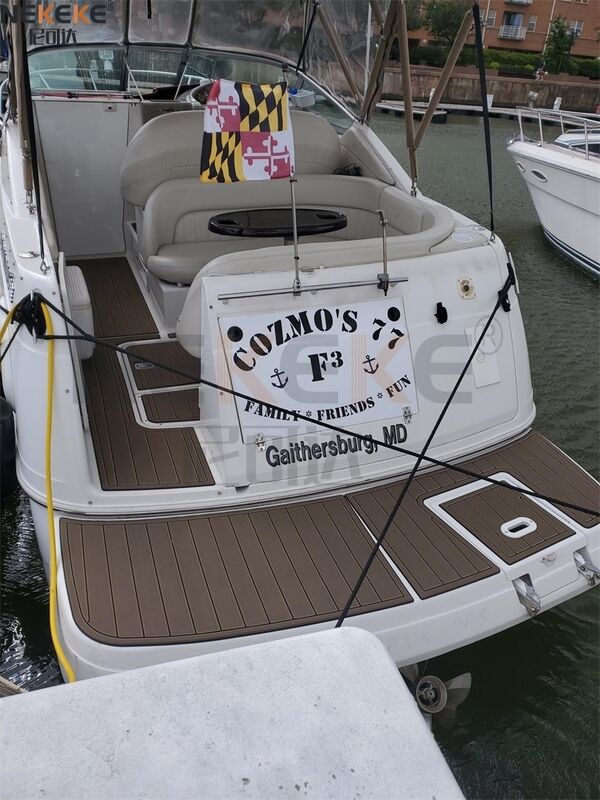 Four Winns 268 Vista Cruiser 2003 Swim Platform EVA Faux Teak Deck Mat Marine Flooring Pad