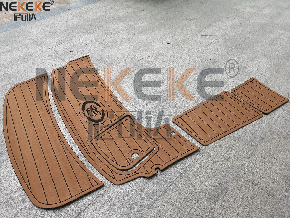 Cobalt 226 2005 Swim Platform EVA Faux Teak Deck Mat Marine Flooring Pad