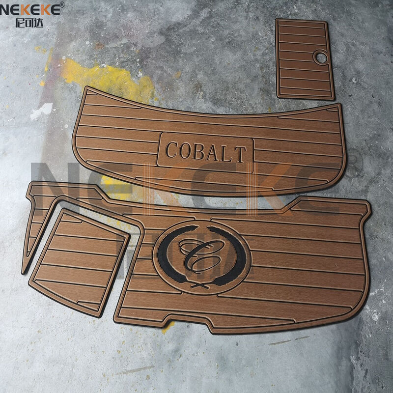 2004 Cobalt 240 Bowrider Swim Platform EVA Faux Teak Deck Mat Marine Flooring Pad