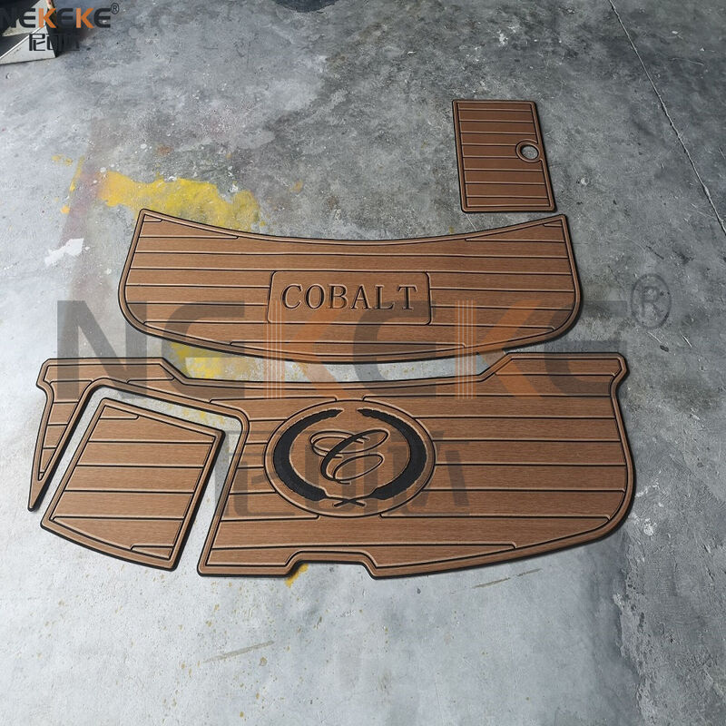 2004 Cobalt 240 Bowrider Swim Platform EVA Faux Teak Deck Mat Marine Flooring Pad