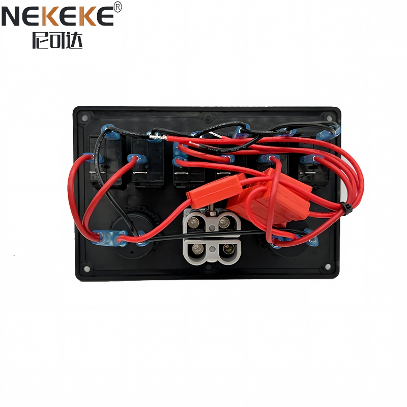 6 Gang ABS Switch Panel 50A Anderson Socket Power Socket and Dual USB Socket