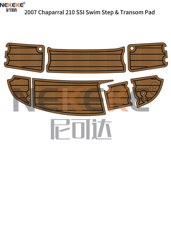 Chaparral 210 SSI 2007 Swim Step Transom EVA Faux Teak Deck Mat Marine Flooring Pad