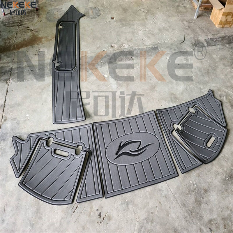 Rinker 246 Captiva BR 2010 Swim Platform EVA Faux Teak Deck Mat Marine Flooring Pad