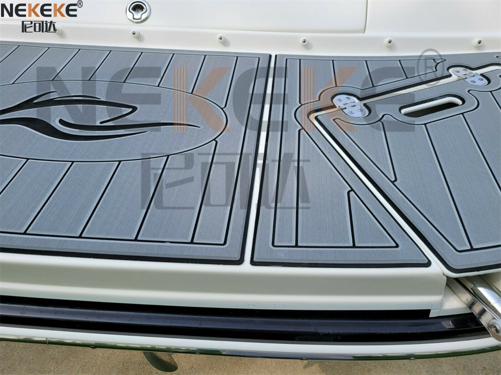 Rinker 246 Captiva BR 2010 Swim Platform EVA Faux Teak Deck Mat Marine Flooring Pad