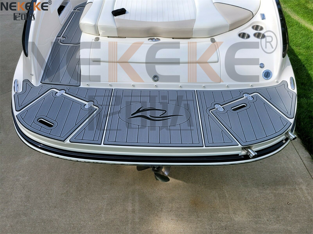 Rinker 246 Captiva BR 2010 Swim Platform EVA Faux Teak Deck Mat Marine Flooring Pad