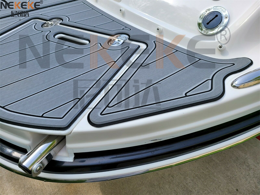 Rinker 246 Captiva BR 2010 Swim Platform EVA Faux Teak Deck Mat Marine Flooring Pad