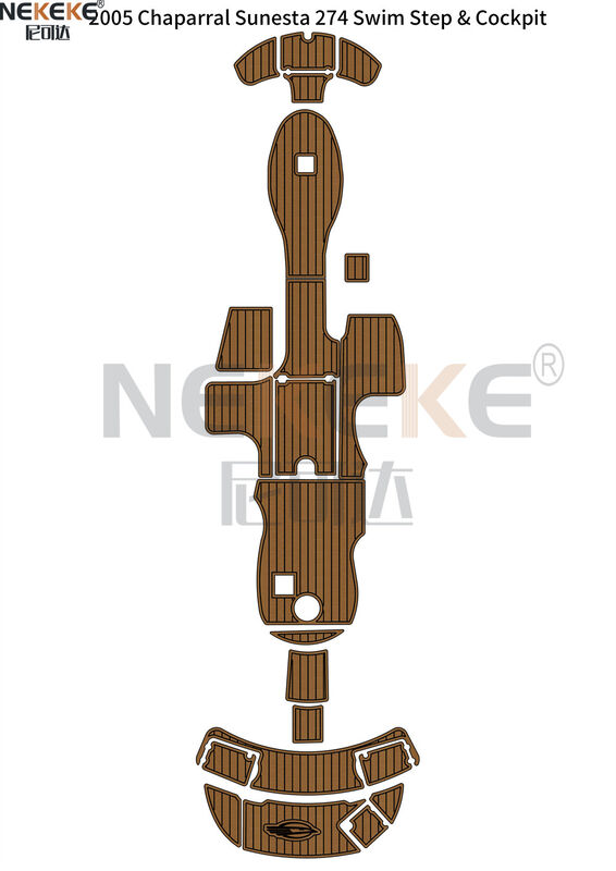Chaparral Sunesta 274 2005 Swim Step Cockpit EVA Faux Teak Deck Mat Marine Flooring Pad