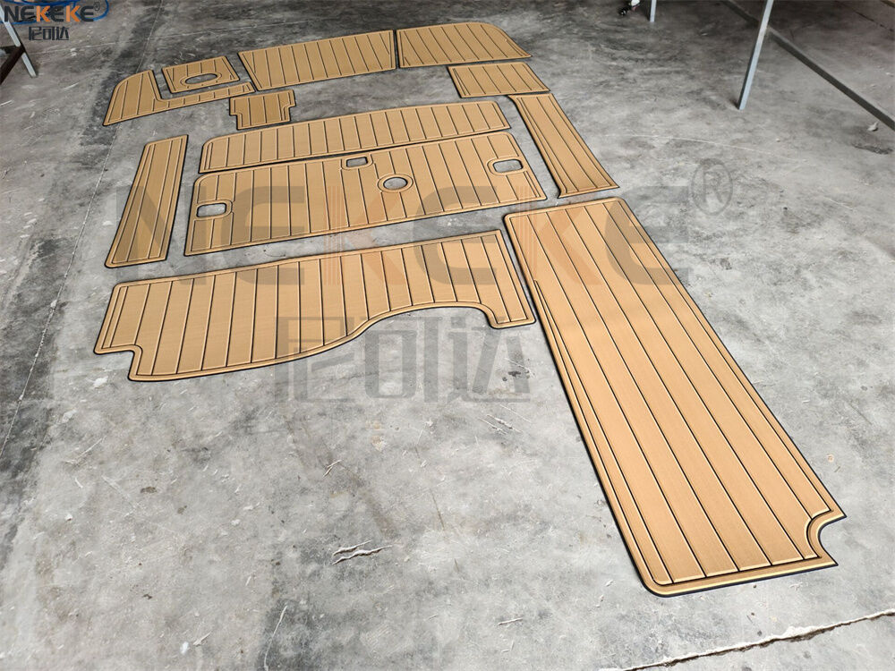 2004 Four Winns 248 Vista Swim Platform Cockpit EVA Faux Teak Deck Flooring Marine Mat Pad