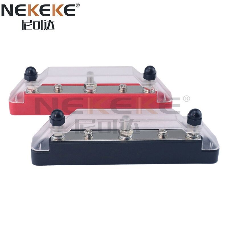 BB1928C-3P Waterproof Marine Bus Bar Terminal Block with 300V AC/48V DC Rating and Flame Retardant PA66 Base
