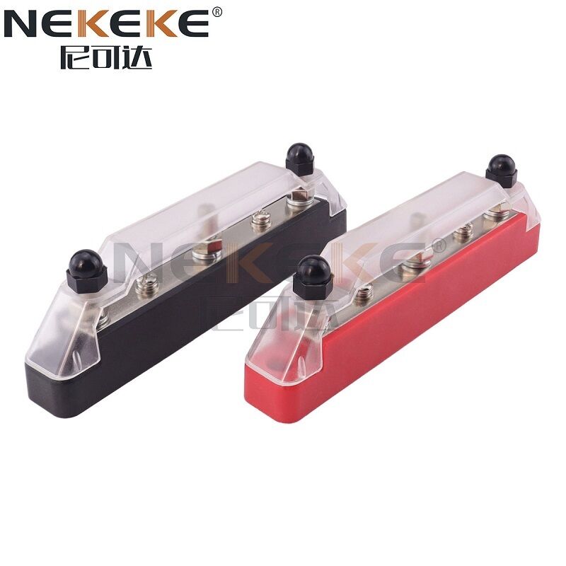 BB1928C-3P Waterproof Marine Bus Bar Terminal Block with 300V AC/48V DC Rating and Flame Retardant PA66 Base
