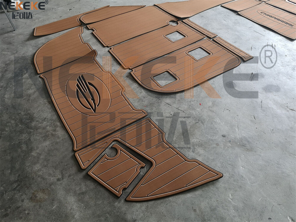 Chaparral Signature 290 2005 Swim Step Cockpit EVA Faux Teak Deck Mat Marine Flooring Pad