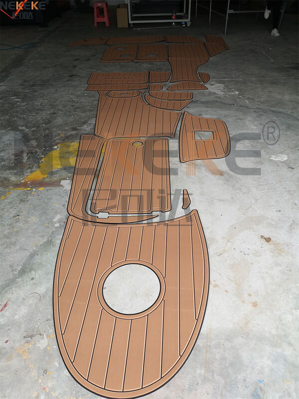 Chaparral Signature 290 2005 Swim Step Cockpit EVA Faux Teak Deck Mat Marine Flooring Pad