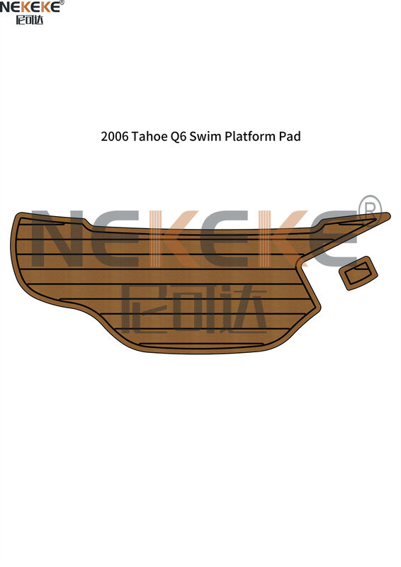 2006 Tahoe Q6 Swim Platform EVA Faux Teak Deck Mat Marine Flooring Pad