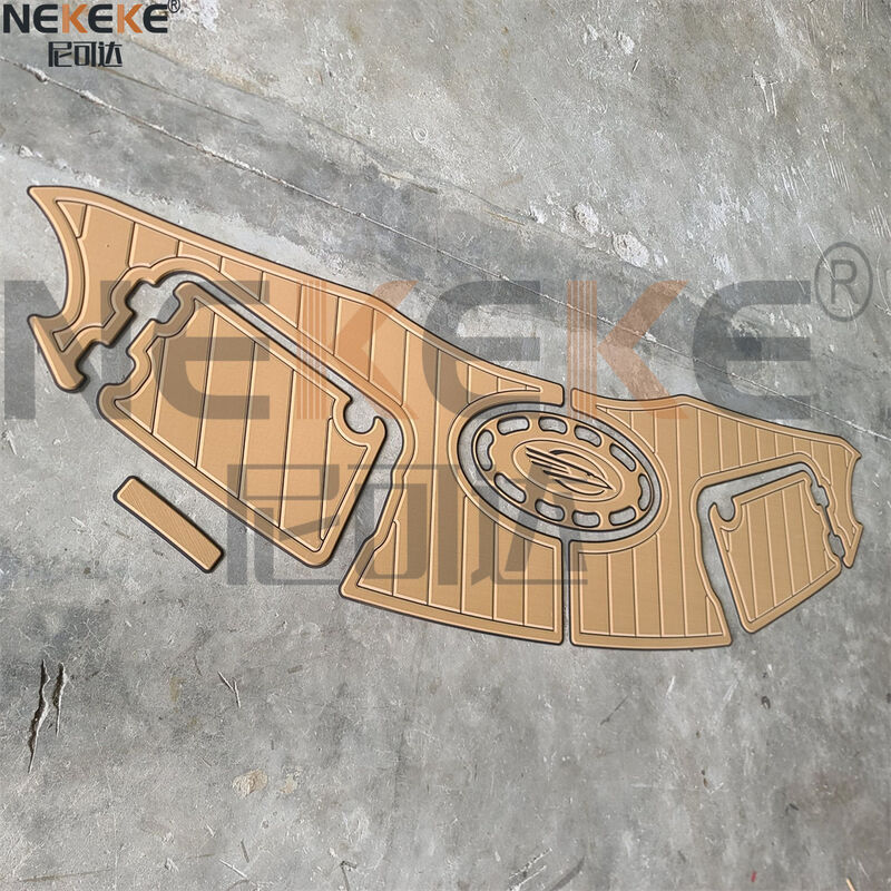 2007 Chaparral 256 SSI Swim Platform EVA Faux Teak Deck Mat Marine Flooring Pad With Logo