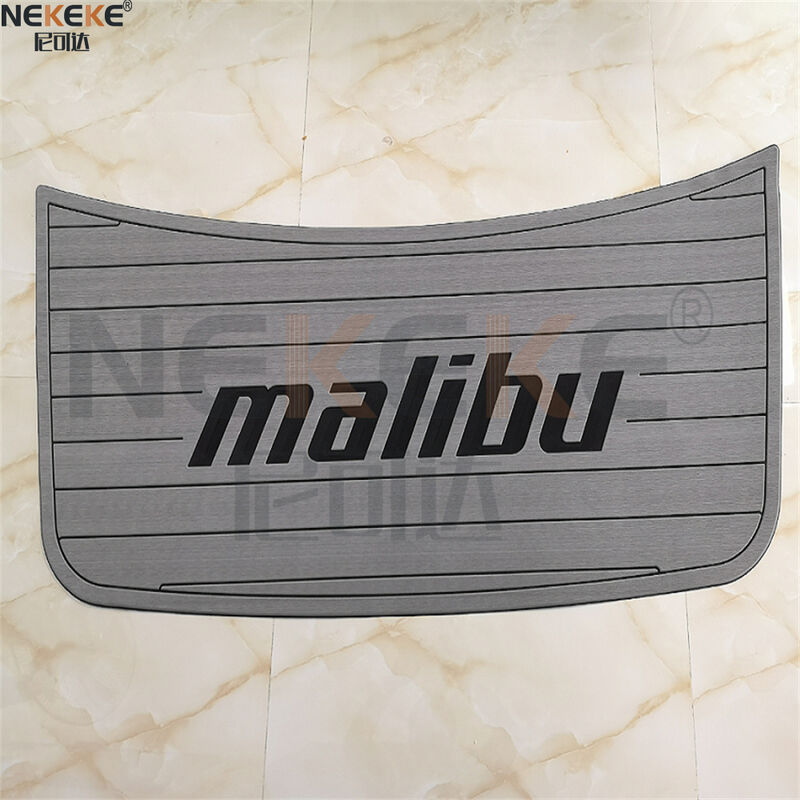 Malibu MSP1 Swim Platform EVA Faux Teak Deck Mat Marine Flooring Pad With Logo