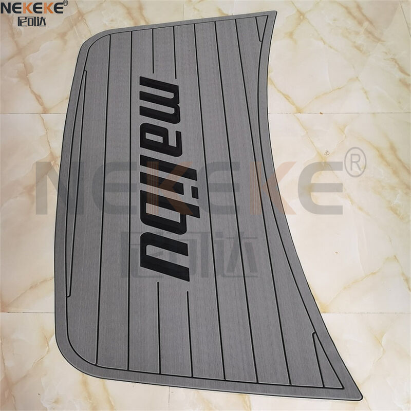 Malibu MSP1 Swim Platform EVA Faux Teak Deck Mat Marine Flooring Pad With Logo