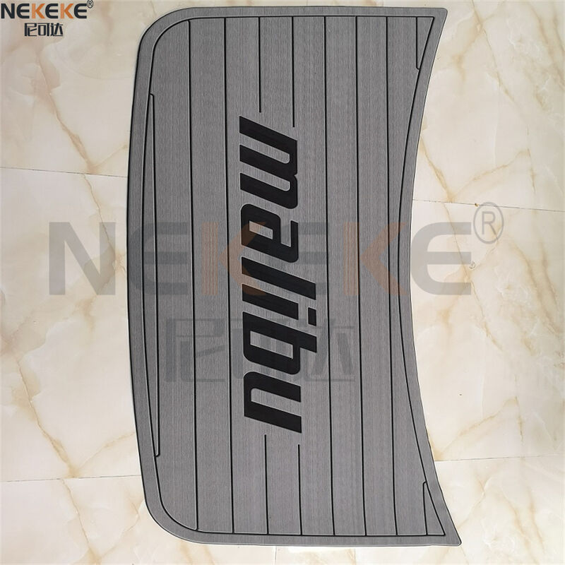 Malibu MSP1 Swim Platform EVA Faux Teak Deck Mat Marine Flooring Pad With Logo
