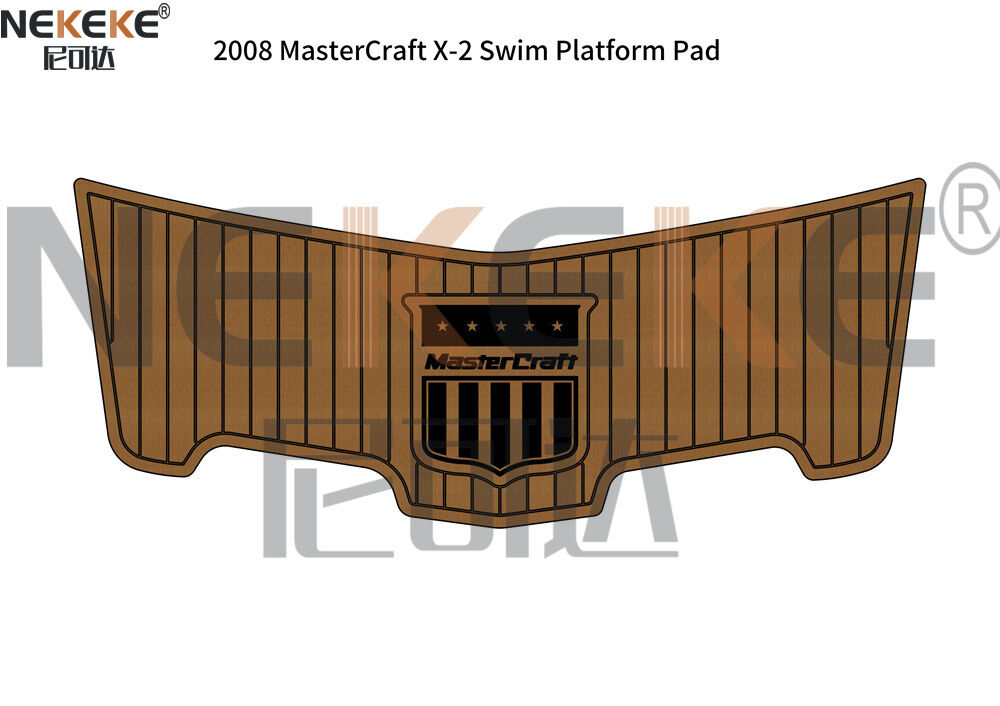 2008 MasterCraft X-2 Swim Platform EVA Faux Teak Deck Mat Marine Flooring Pad