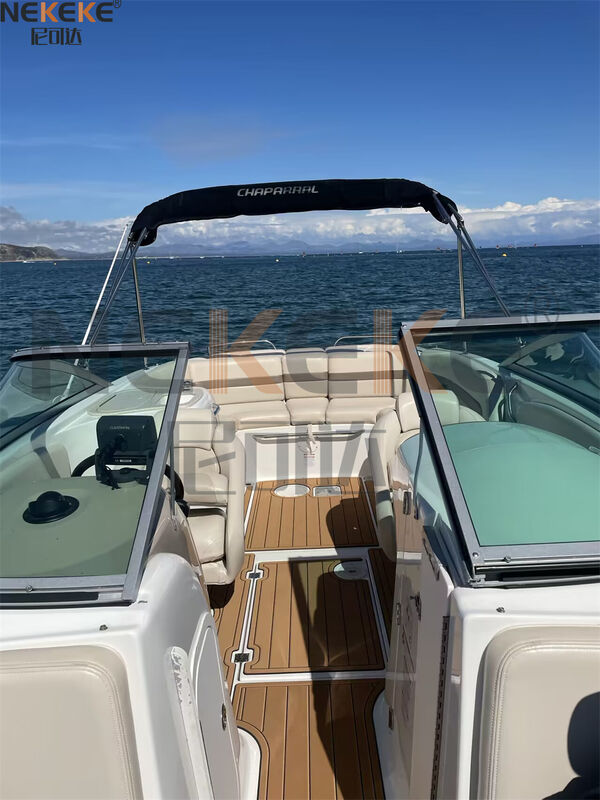 2007 Chaparral 246 SSI Swim Platform Cockpit EVA Faux Teak Marine Deck Mat Flooring Pad