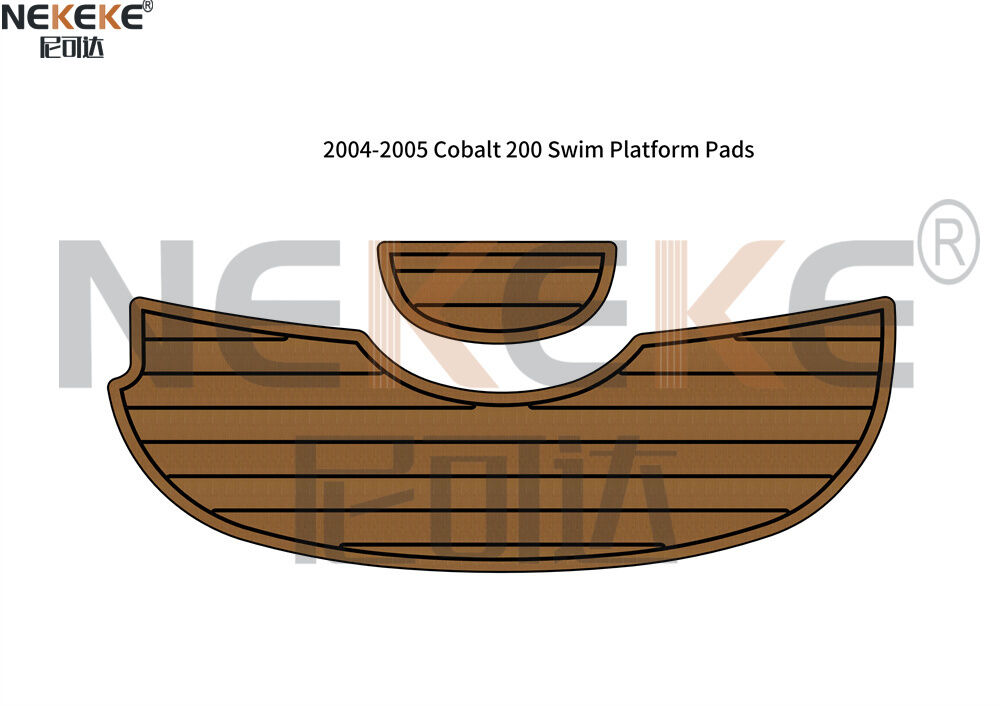 2004-2005 Cobalt 200 Bowrider Swim Platform EVA Faux Teak Marine Deck Mat Flooring Pad