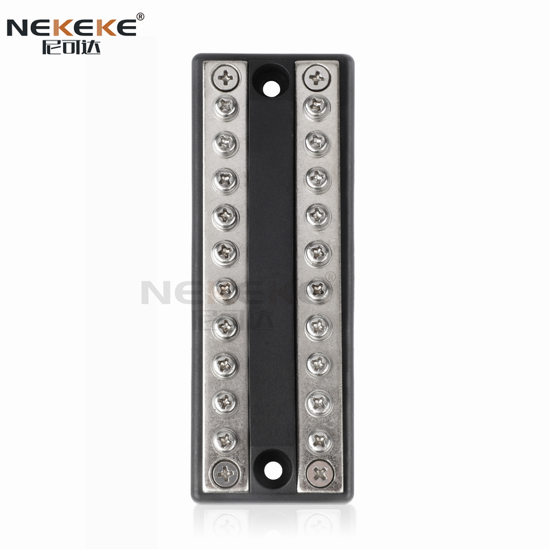 BB1932-10P Waterproof 10 Way Marine Bus Bar with Nickel Plated Copper for Power Distribution