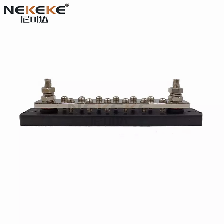 BB2106 Heavy Duty 150A Rated Current Bus Bar with Tin-Plated Copper and Stainless Steel Hardware