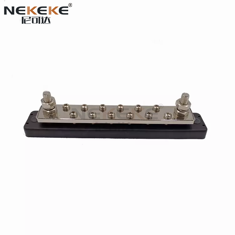 BB2106 Heavy Duty 150A Rated Current Bus Bar with Tin-Plated Copper and Stainless Steel Hardware