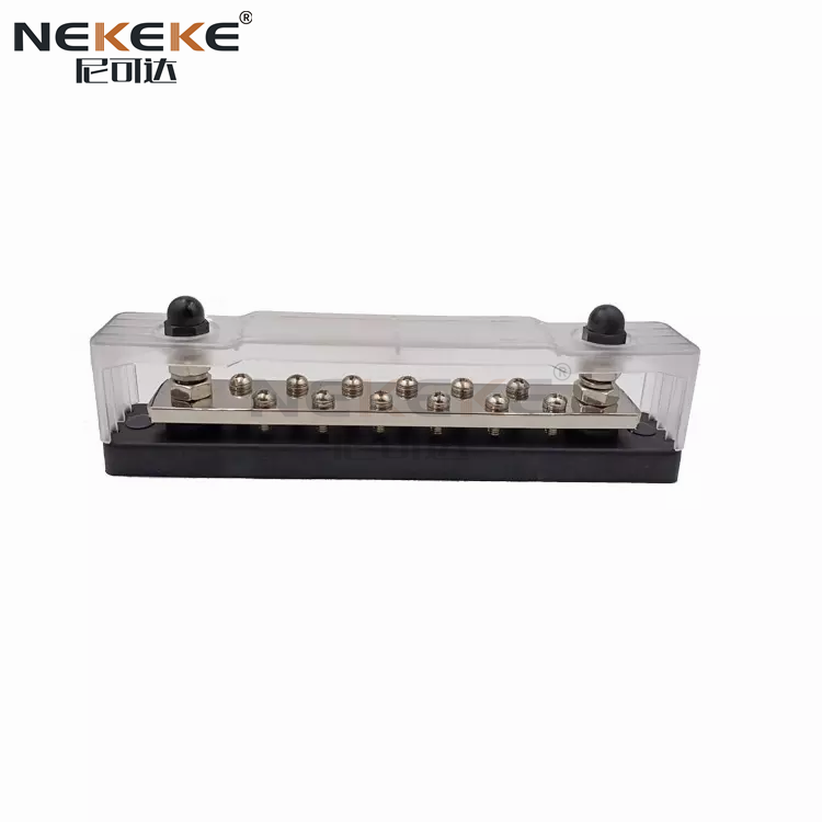 BB2106 Heavy Duty 150A Rated Current Bus Bar with Tin-Plated Copper and Stainless Steel Hardware