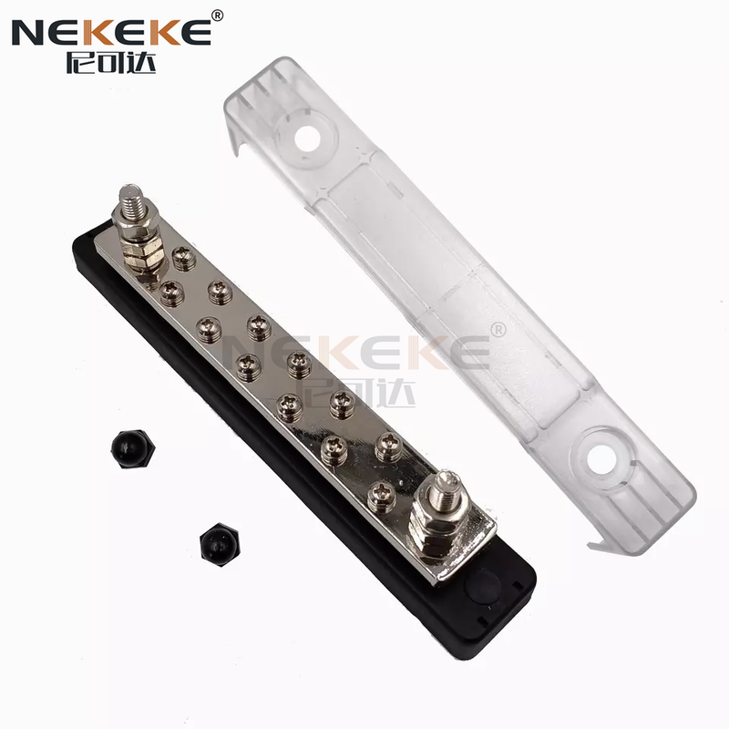 BB2106 Heavy Duty 150A Rated Current Bus Bar with Tin-Plated Copper and Stainless Steel Hardware
