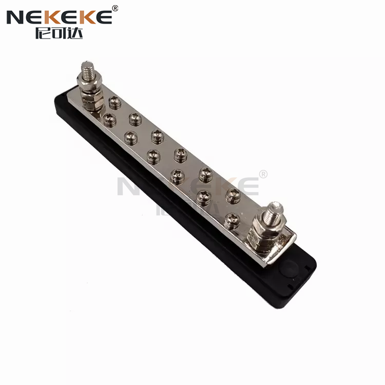 BB2106 Heavy Duty 150A Rated Current Bus Bar with Tin-Plated Copper and Stainless Steel Hardware