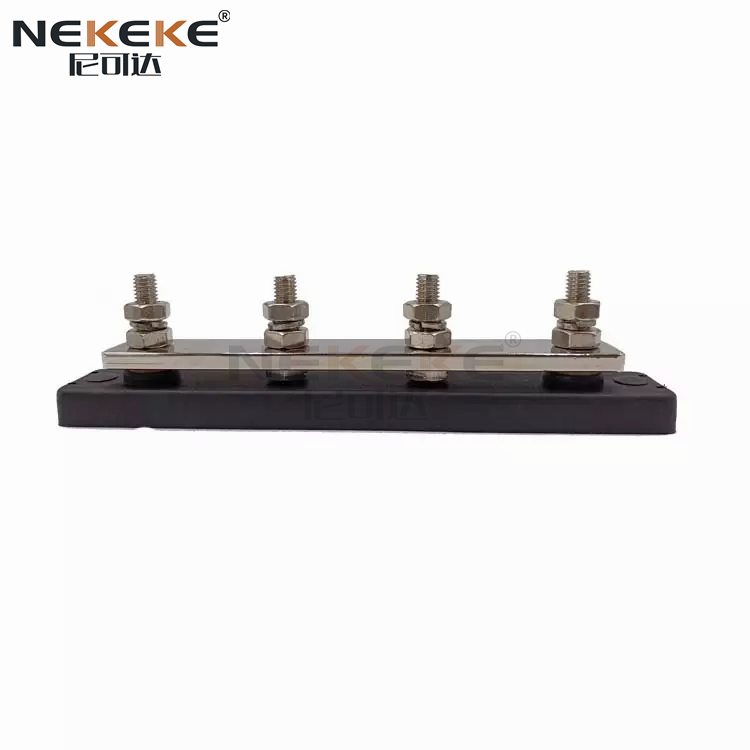 BB2107 Heavy Duty 150A Rated Current Bus Bar with Tin-Plated Copper and Flame Retardant ABS Terminal Block