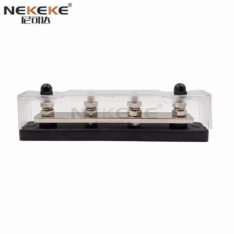 BB2107 Heavy Duty 150A Rated Current Bus Bar with Tin-Plated Copper and Flame Retardant ABS Terminal Block
