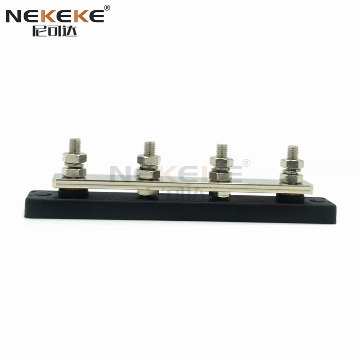 BB2107 Heavy Duty 150A Rated Current Bus Bar with Tin-Plated Copper and Flame Retardant ABS Terminal Block