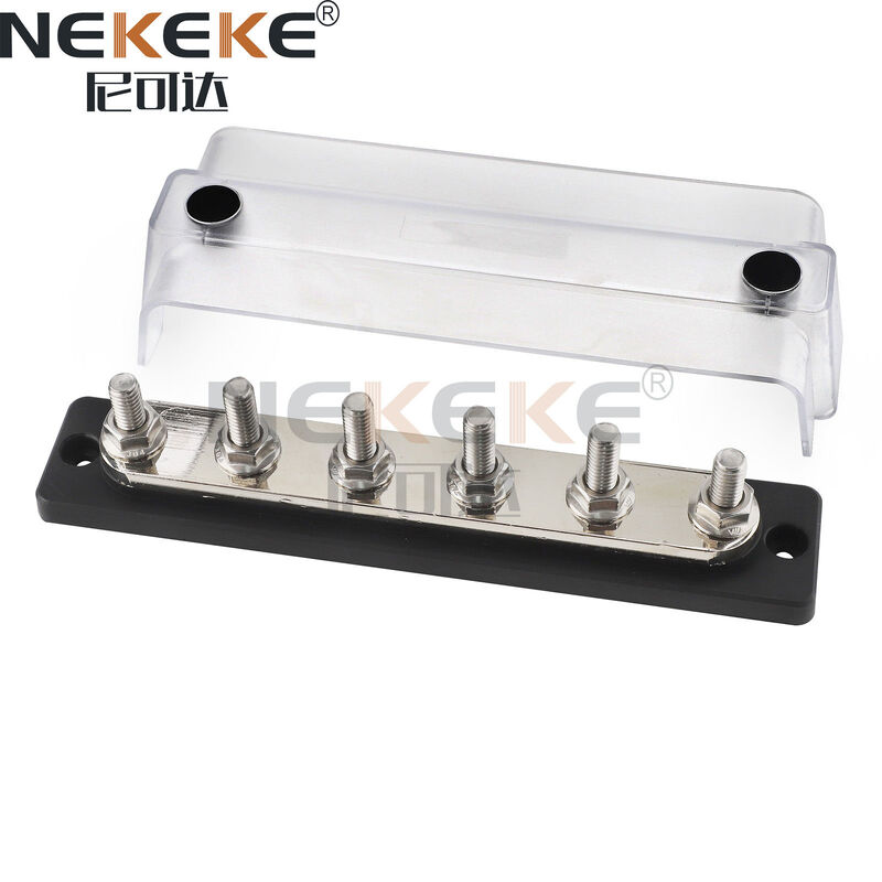 BB2110C Waterproof 5 Way Marine Bus Bar with Nickel Plated Copper for Power Distribution
