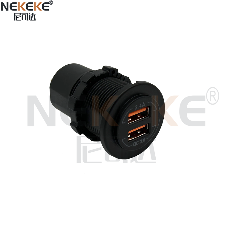60W PD Charging Dual USB-C Marine Power Socket IP65 Waterproof Boat Yacht Panel DS1905