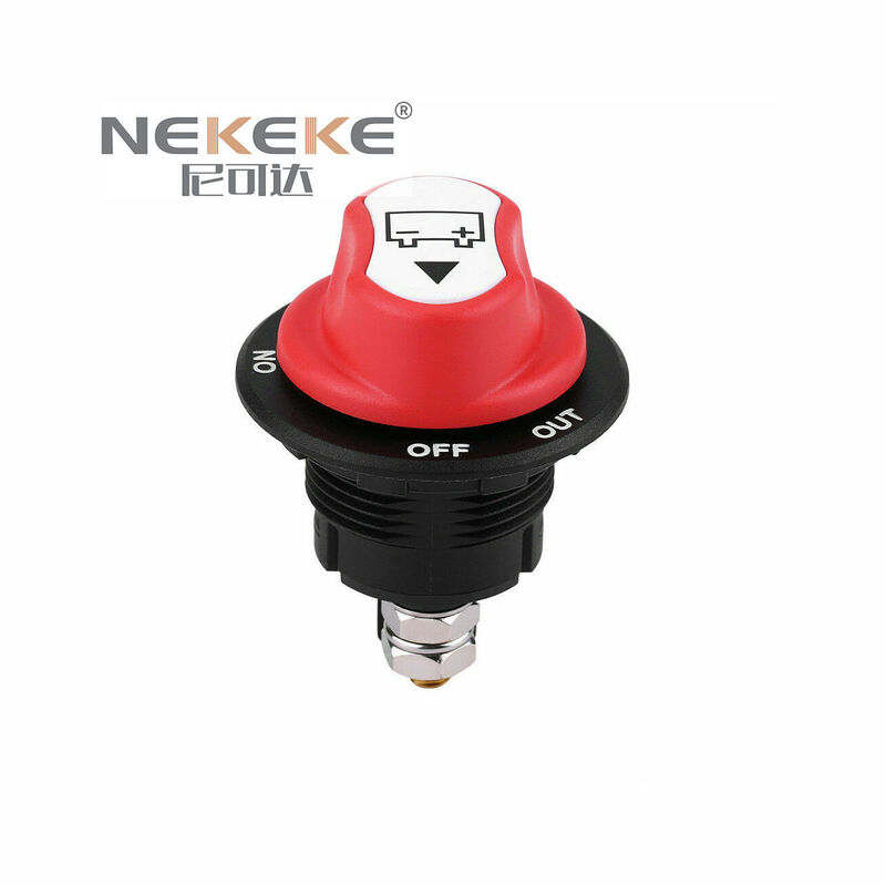 100A Continuous Rating Waterproof and Dustproof 2 Position ON OFF Marine Battery Disconnect Switch Battery Isolator Switch